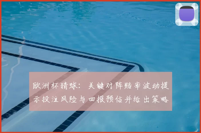 欧洲杯猜球：关键对阵赔率波动提示投注风险与回报预估并给出策略建议